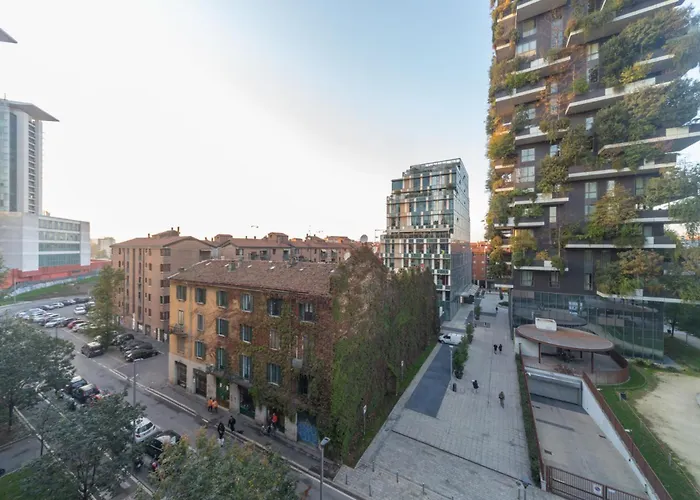 Modern Oasis Opposite Bosco Verticale Apartament Mediolan